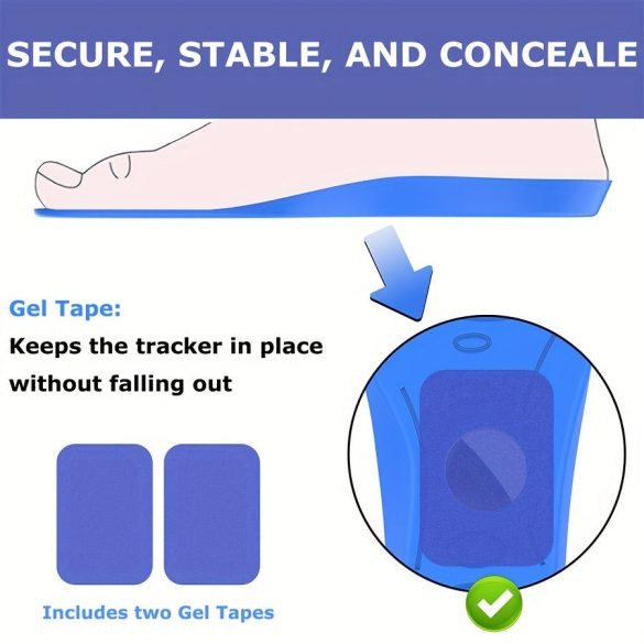 2 darabos AirTag cipőbetét – puha poliuretán, ultravékony és kényelmes