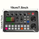 LED hangkeverő pult – multi-effekt audio vezérlés hangerővel, basszussal, track módokkal