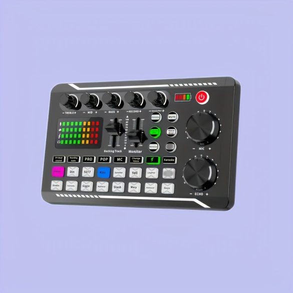 LED hangkeverő pult – multi-effekt audio vezérlés hangerővel, basszussal, track módokkal