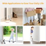 Polírozott fém ajtóütköző állítható magassággal