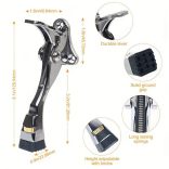 Polírozott fém ajtóütköző állítható magassággal