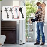 Polírozott fém ajtóütköző állítható magassággal