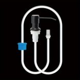 1db rozsdamentes acél mosogató szappanadagoló hosszabbító csővel