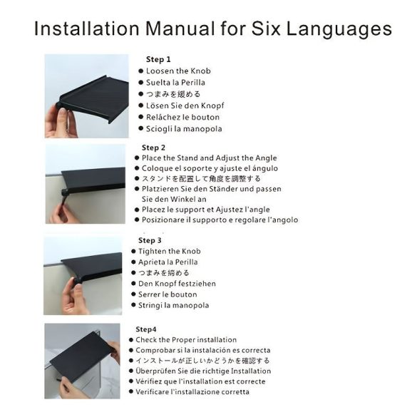 Állítható dőlésszögű TV-állvány polc