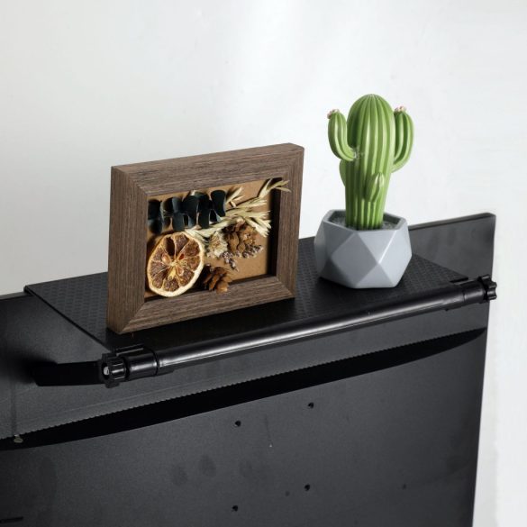 Állítható dőlésszögű TV-állvány polc