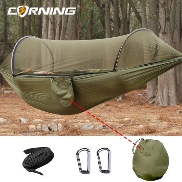 Extra Nagy Szúnyoghálós Függőágy Oldaltároló Táskával