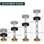 Fejtámla falrögzítő, állítható vas ágykeret rögzítő eszköz
