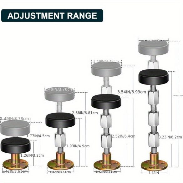 Fejtámla falrögzítő, állítható vas ágykeret rögzítő eszköz
