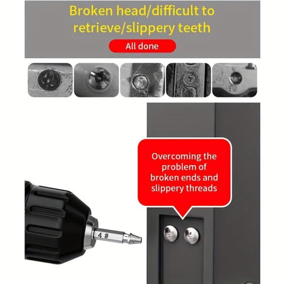 5db Sérült Csavar Kihúzó Fúrószár