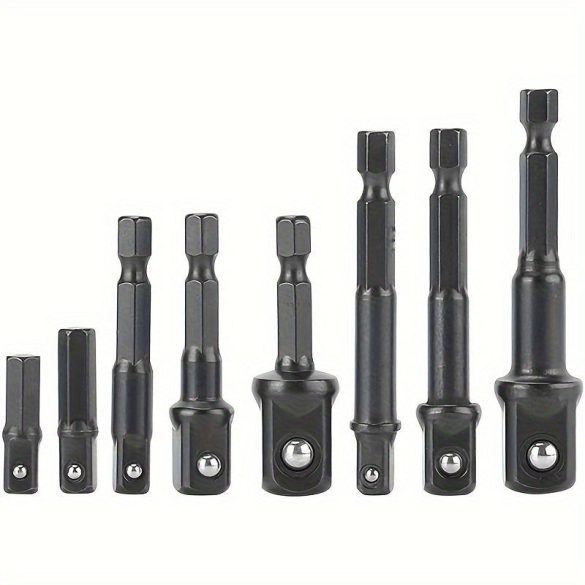 8 darabos ütésálló fúrószár adapter készlet