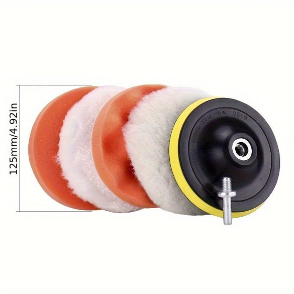 6db 3/5 Rozsdamentes Acél polírozó korong készlet