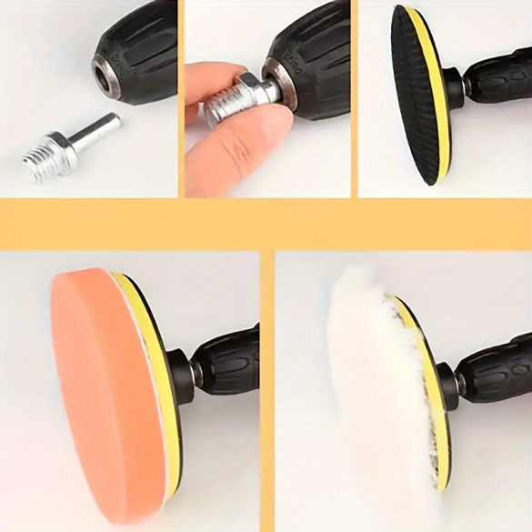 6db 3/5 Rozsdamentes Acél polírozó korong készlet