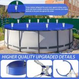 6 db nagy teherbírású rozsdamentes acél medenceborító kapocs