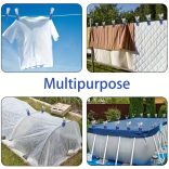 6 db nagy teherbírású rozsdamentes acél medenceborító kapocs