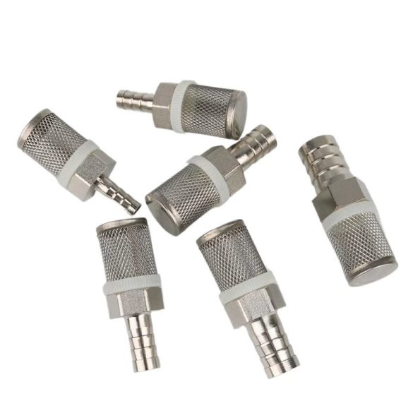 8–20 mm tömlőszűrő – Rozsdamentes acél hálós szűrő, öntözéshez, autómosáshoz, akváriumhoz, vízszivattyú szűréshez.