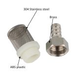 8–20 mm tömlőszűrő – Rozsdamentes acél hálós szűrő, öntözéshez, autómosáshoz, akváriumhoz, vízszivattyú szűréshez.