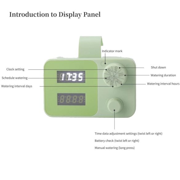 Automatikus öntöző gép – Intelligens időzített öntöző rendszer 20 virágcseréphez