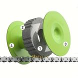 1db hordozható kerékpár láncolajozó eszköz