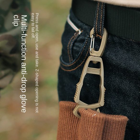 Hátizsák kiegészítő, multifunkcionális elvesztésgátló kesztyűcsipesz