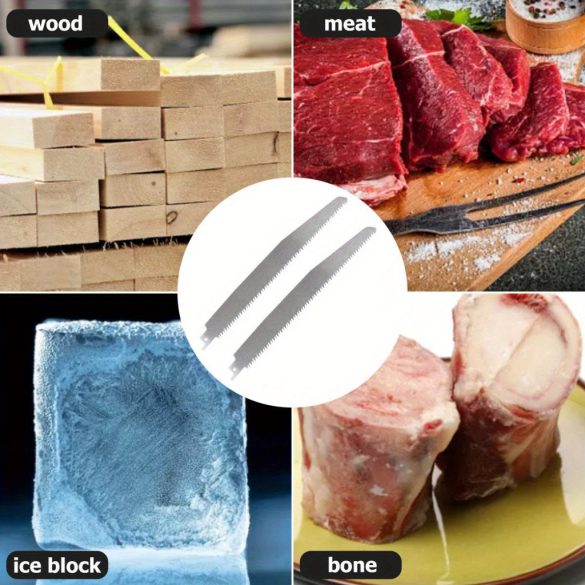 2 db rozsdamentes acél visszaforduló fűrészlap