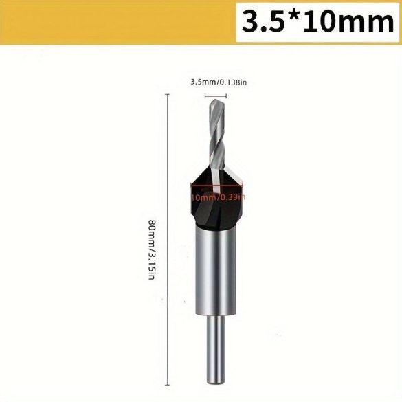 4 az 1-ben Countersink fúrókészlet