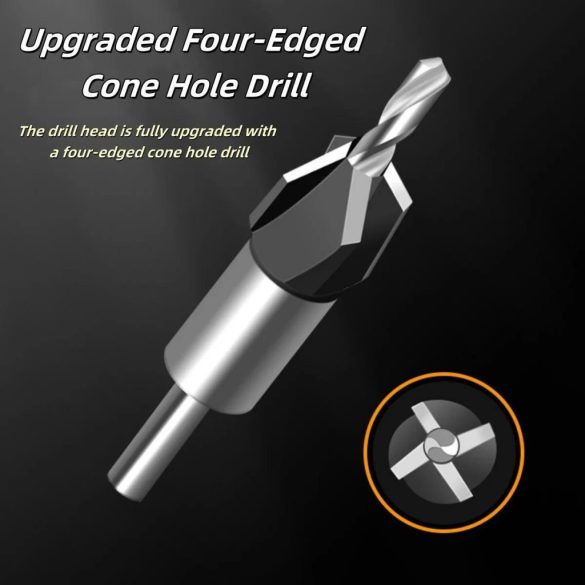 4 az 1-ben Countersink fúrókészlet