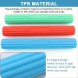 Multifunkcionális TPR gumi ellenállási cső Narancssárga 25 LB