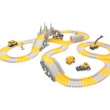 Gyermeknevelő játékok, pályás autó, kis vonat, DIY elektromos pálya, mérnöki autó karácsonyi, halloweeni, hálaadás napi ajándék halloweeni ajándék télre 343 Db