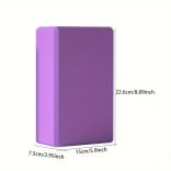 2 db egyszínű jógatégla, csúszásmentes, nagy sűrűségű jógablokkok, alkalmasak testformáláshoz, lábnyomáshoz, jógához és pilateshez Yoga Brick-Lila/2db