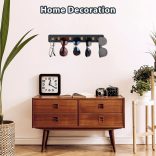 1db modern rusztikus, fából készült napszemüveg-rendező – falra szerelhető szemüvegkijelző és tárolóállvány akár 9 szemüveghez – tökéletes lakberendezés fehér