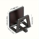 4db Modern Easy Install Öntapadó Fém Trapézúmosó Tároló Állvány fehér - 4 db