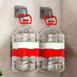 4db Modern Easy Install Öntapadó Fém Trapézúmosó Tároló Állvány fehér - 4 db