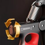 5-100kg Markolat Erősítő Mechanikus Számlálóval, Beállítható Ellenállású Csuklótágító Edző Kézi Fogantyú Piros - 5-100 kg