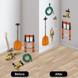 12 Db Nagy Teherbírású Garázshorgok Fekete - 12 Csomag