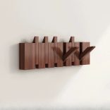 6db Bohém stílusú fafali kampók Dió - 6 horog