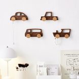 1 db/ 4 db-os fa autó fali akasztó készlet Klasszikus autók