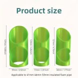 3 darabos habcsővágó készlet - Sokoldalú szigetelőeszközök lakossági, ipari és kereskedelmi használatra, 41mm, 46mm, 53mm-es csövekhez illeszkedik Sárga