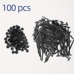   25/50/100db Nagy teherbírású, önzáró nejlon kábelkötők Fekete 100 darab