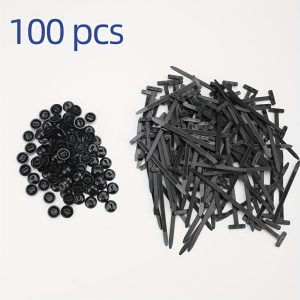 25/50/100db Nagy teherbírású, önzáró nejlon kábelkötők Fekete 100 darab