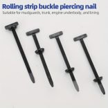 25/50/100db Nagy teherbírású, önzáró nejlon kábelkötők Fekete 100 darab