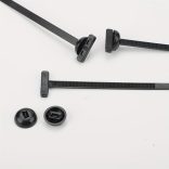 25/50/100db Nagy teherbírású, önzáró nejlon kábelkötők Fekete 100 darab