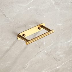   1db Öntapadó Vécépapír Tartó Csiszolt Arany Forgatható WC-papír Tartó