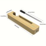 Intelligens vezeték nélküli hús hőmérő vezeték nélküli kapcsolattal - Akár 99,97 méteres hatótávolság, USB-ről tölthető, fém szonda BBQ-hez és sütőhöz Műanyag