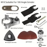 Multifunkciós Szögcsiszoló Átalakító Oszcilláló Szerszám Adapter, Oszcilláló Szerszám Adapter Készlet M14