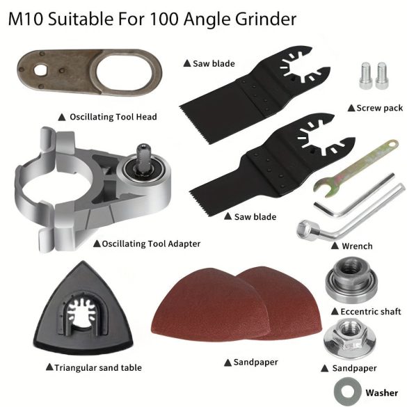 Multifunkciós Szögcsiszoló Átalakító Oszcilláló Szerszám Adapter, Oszcilláló Szerszám Adapter Készlet M14