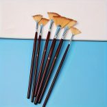 Ventilátor alakú művész ecsetkészlet