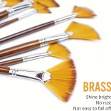 Ventilátor alakú művész ecsetkészlet