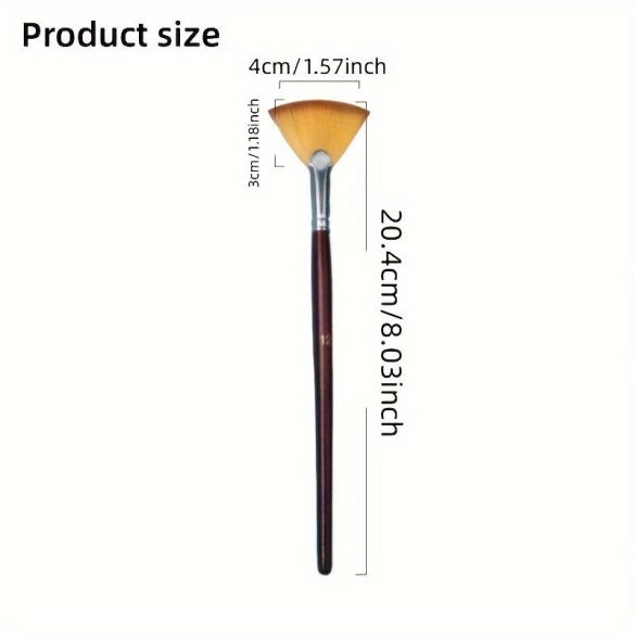 Ventilátor alakú művész ecsetkészlet