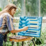 Ventilátor alakú művész ecsetkészlet