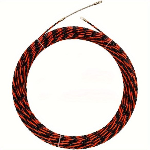 Villanyszerelő kábelhúzó szerszám, acél, nem fonott, tartós fém csatlakozók, rugalmas anyag a kábelek egyszerű behelyezéséhez és kihúzásához 10 M/32,8 Láb